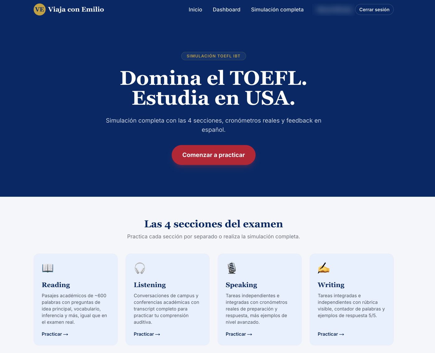 TOEFL iBT Practice Platform
